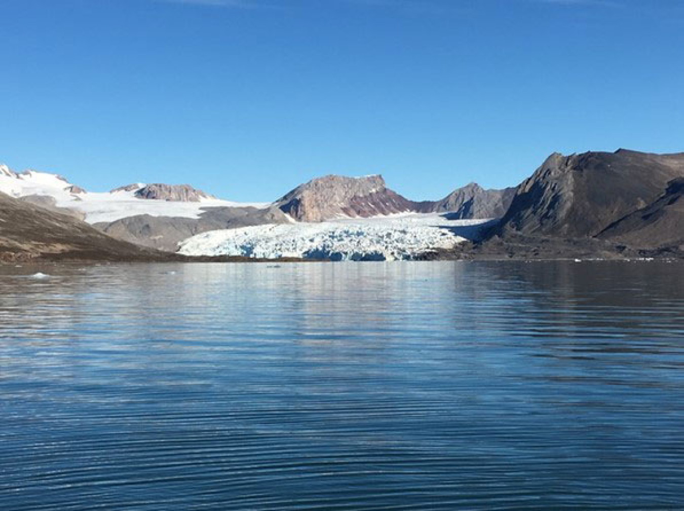 A glacier in Kongsfjorden, Ny Ålesund, Svalbard, Norway, north of the Arctic Circle. New research found that soil microbes in Svalbard are equipped to respond to climate change.