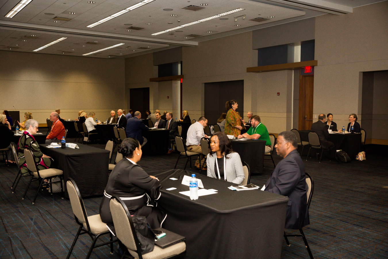 A view of EM’s “matchmaking” session with more than 45 small business representatives at the recent Environmental Business Association 2022 Business Opportunities & Technical Conference in Knoxville, Tennessee.