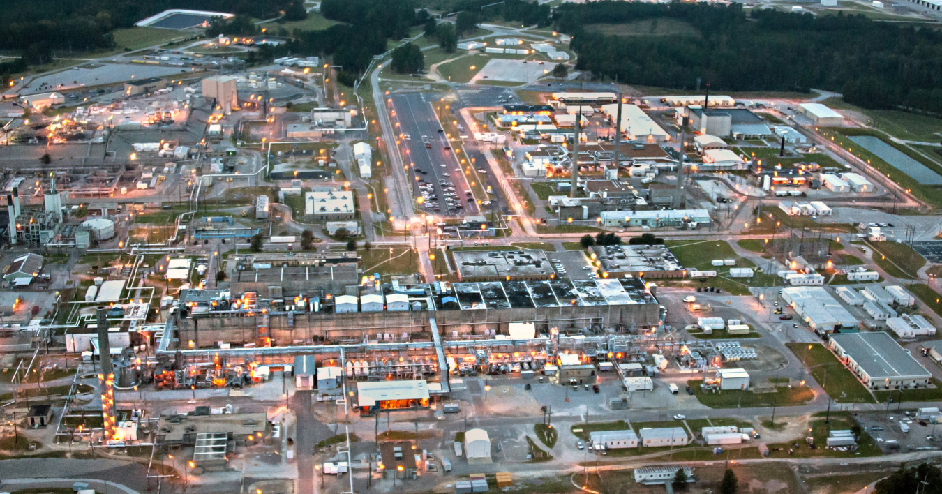 A view of the Savannah River Site’s H Area.