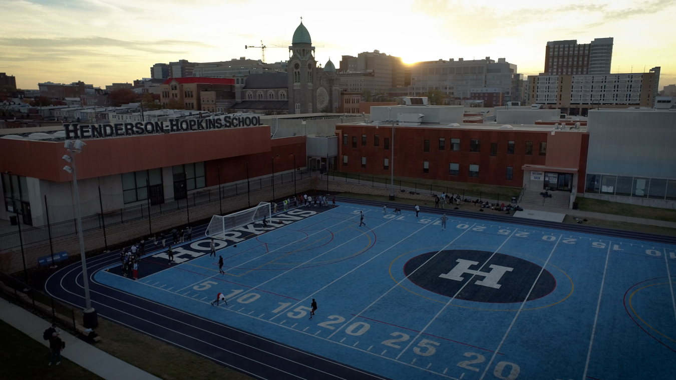 Photo of Henderson-Hopkins school, site of a future solar installation