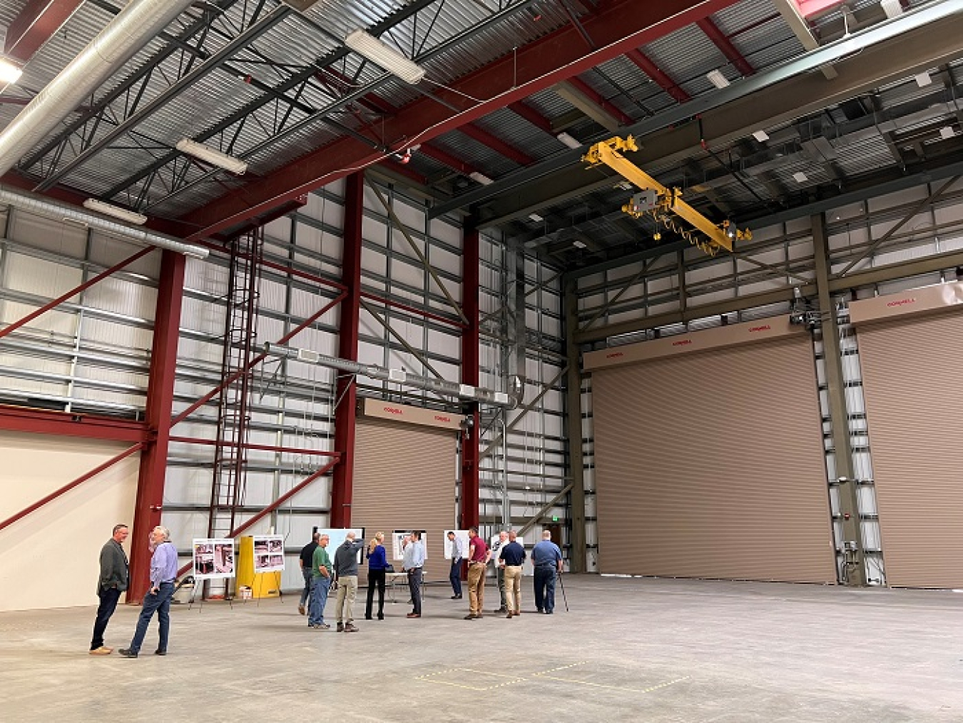 The Low-Activity Waste Melter Assembly, Storage and Transportation facility near the Hanford Site is a repurposed building that was retrofitted and expanded to support the assembly of 300-ton melters for the Waste Treatment and Immobilization Plant.