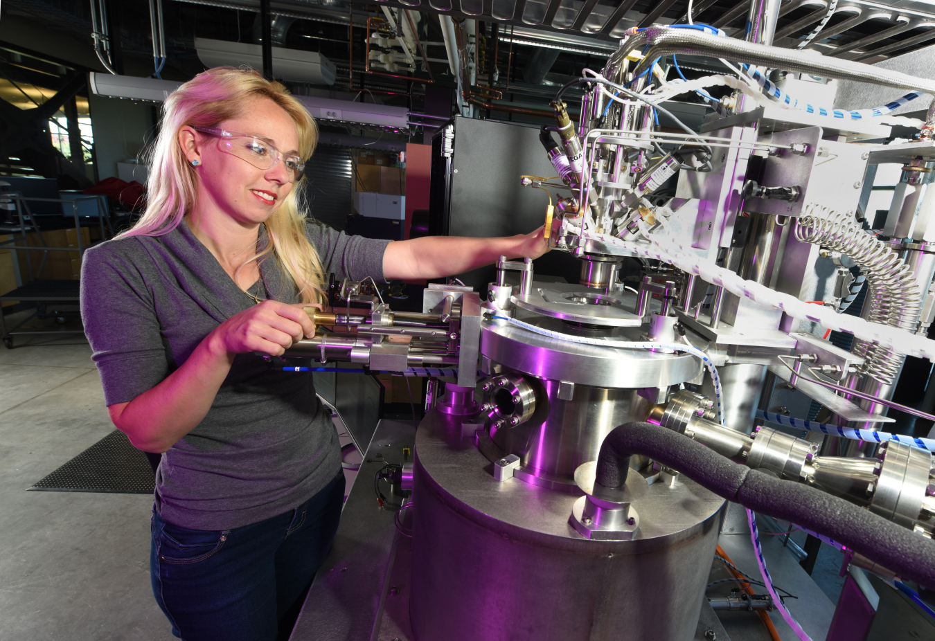 INL Research Scientist Rebecca Fushimi preparing the TAP reactor to measure a catalytic sample. Rebecca Fushimi recently was awarded the Catalysis and Reaction Engineering Division of the American Institute of Chemical Engineers 2022 Mid-Career for her work in advancing transient kinetics.  