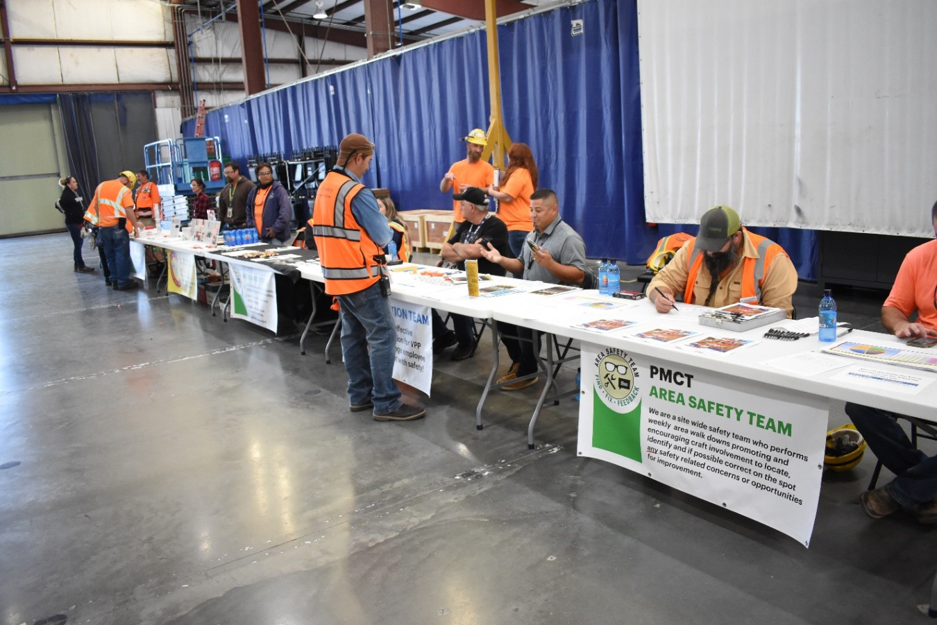 – EM crews at the Hanford Site’s Waste Treatment and Immobilization Plant (WTP) recently held an employee safety expo highlighting information, equipment, supplies and success stories promoting the health and safety of workers both at home and the jobsite.
