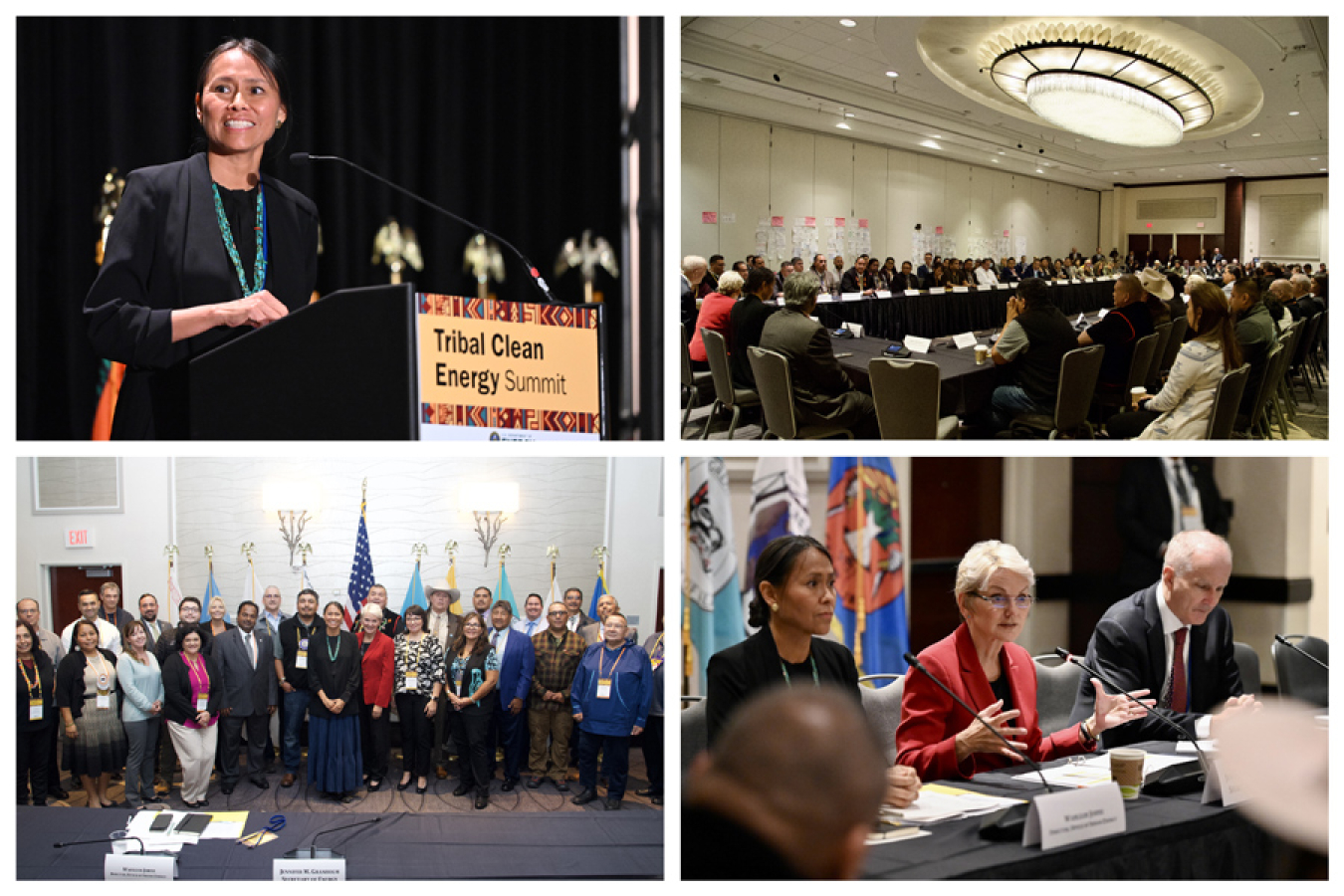 On Oct. 4-5, 2022, tribal leaders joined U.S. Secretary of Energy Jennifer M. Granholm and Office of Indian Energy Director Wahleah Johns for a nation-to-nation discussion.