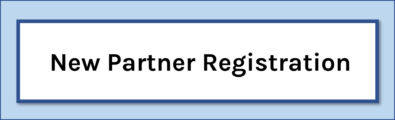 Graphic box with the words "New Partner Registration."