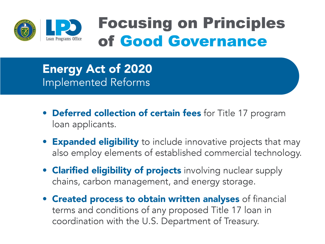 How LPO approaches good governance