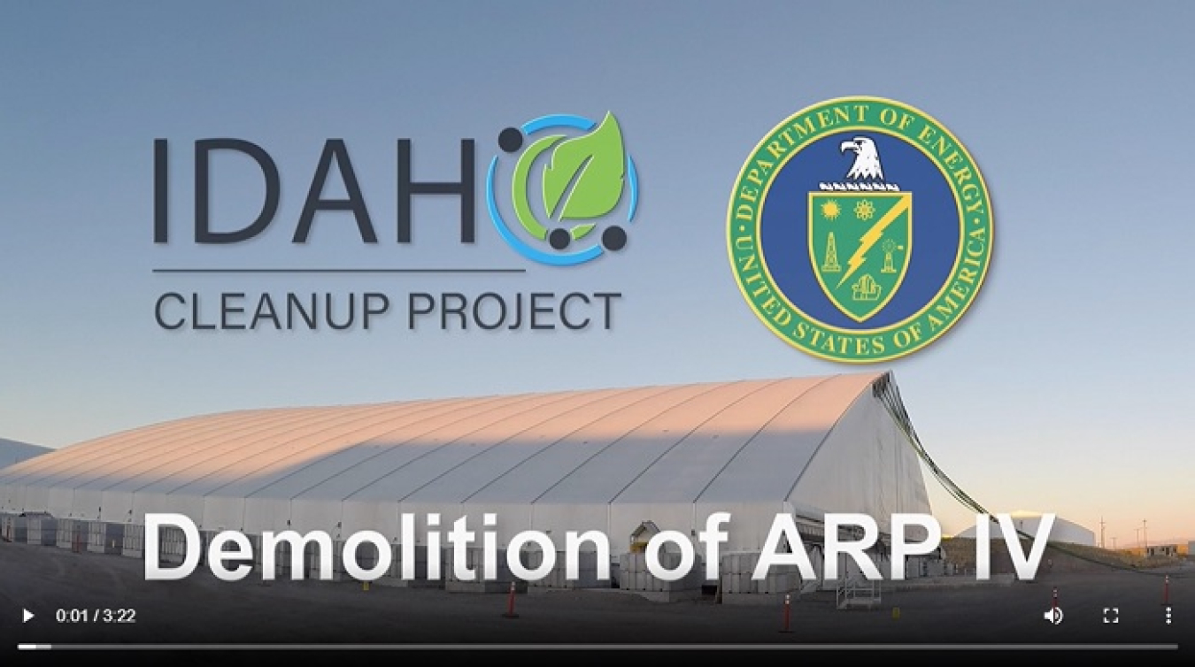 NEW VIDEO ALERT: Watch EM crews tear down a soft-sided structure that had been used in the retrieval of targeted buried waste at a Cold War-era landfill at the Idaho National Laboratory Site.