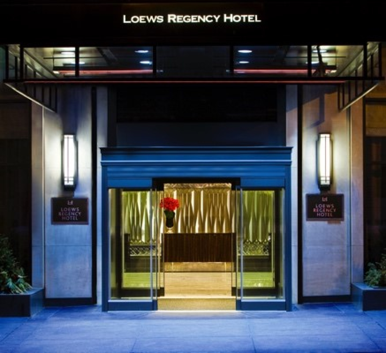 Entrance to Loews Regency Hotel