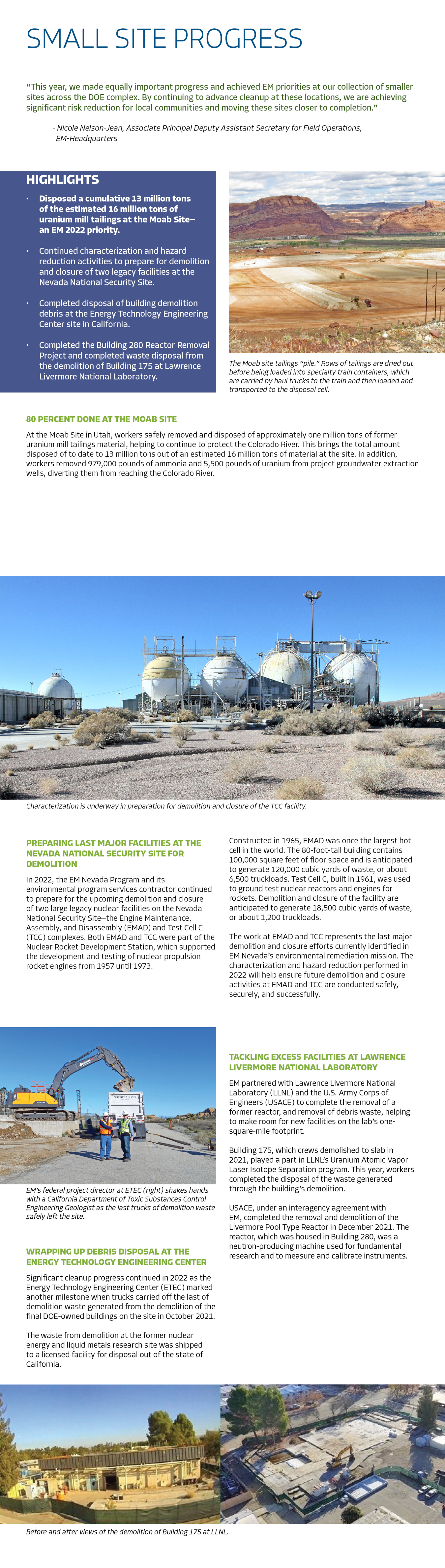 Small Site Progress 2022 Year in Review report