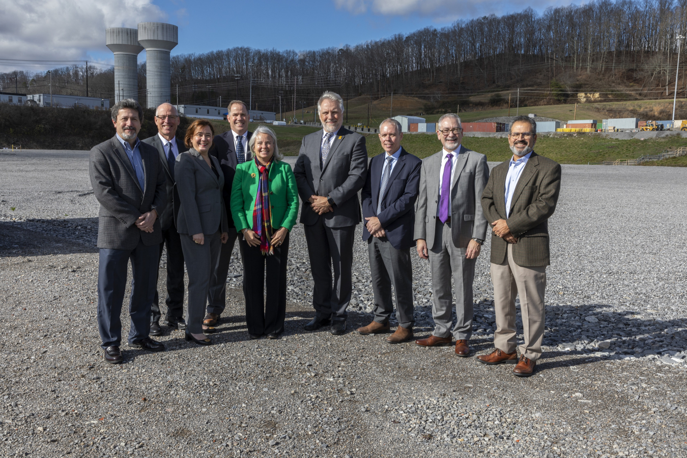 Federal and contractor leadership from EM and the National Nuclear Security Administration (NNSA) gather Dec. 15 to celebrate the transfer of the former Biology Complex at Oak Ridge back to NNSA.