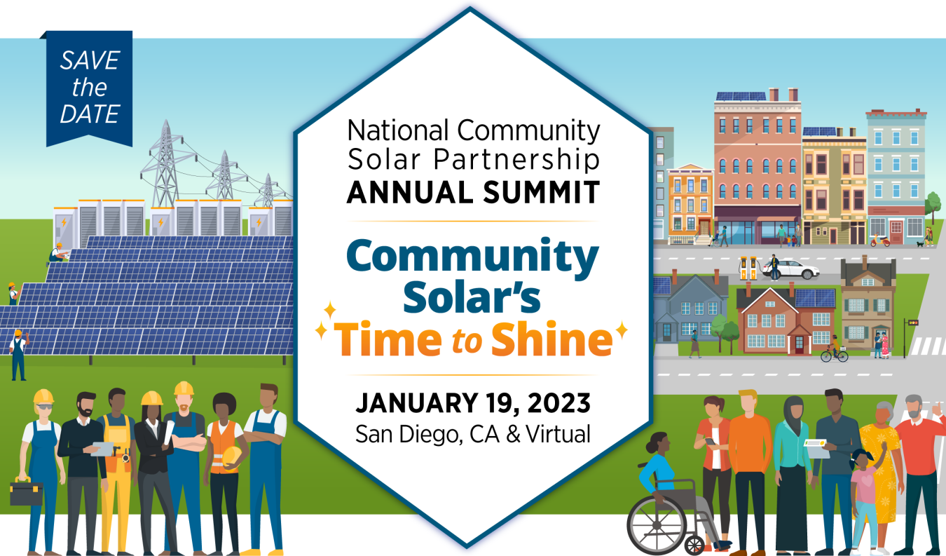 National Community Solar Partnership Annual Summit 2023 graphic