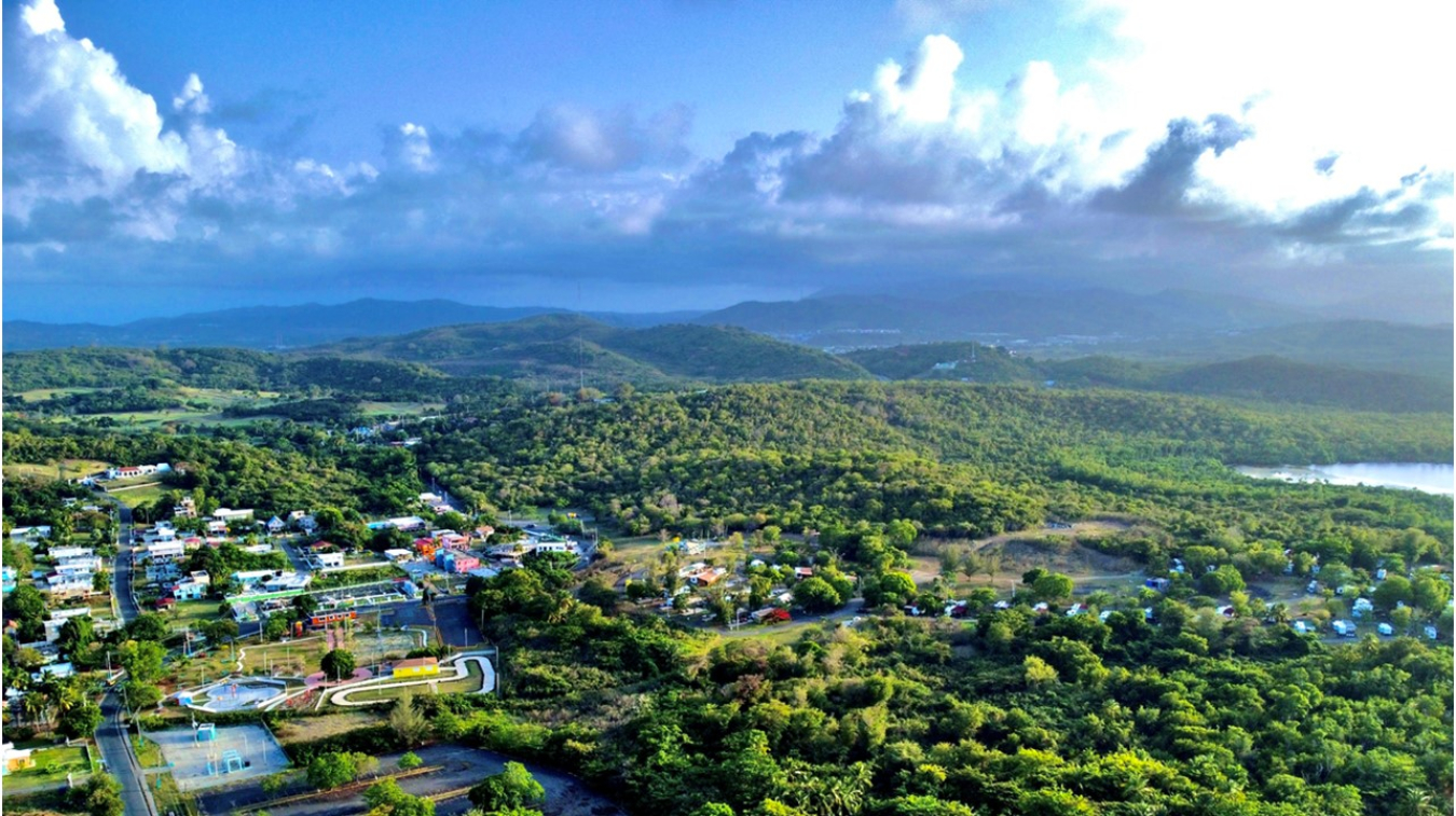 Aerial view of Puerto Rico