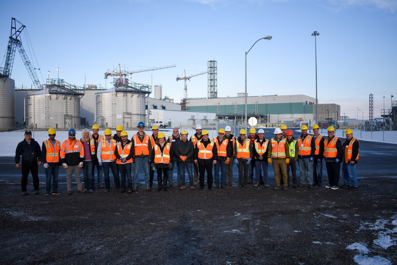 Representatives from several Waste Treatment and Immobilization Plant suppliers toured plant facilities during a recent visit and received Premier Supply Chain Contributor Awards from contractor Bechtel National Inc. The awards recognize their support of the Direct-Feed Low-Activity Waste Program.