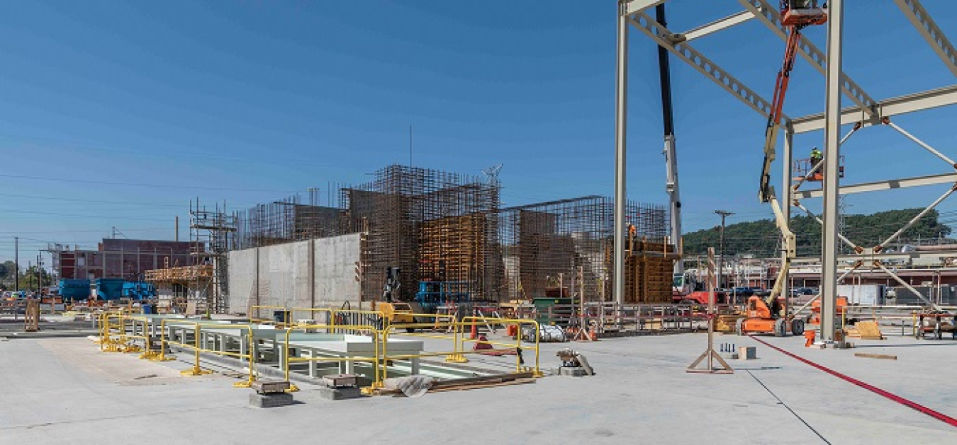 This spring, crews expect to finish a key installation needed for the foundation of the headworks facility of the Mercury Treatment Facility at the Y-12 National Security Complex.