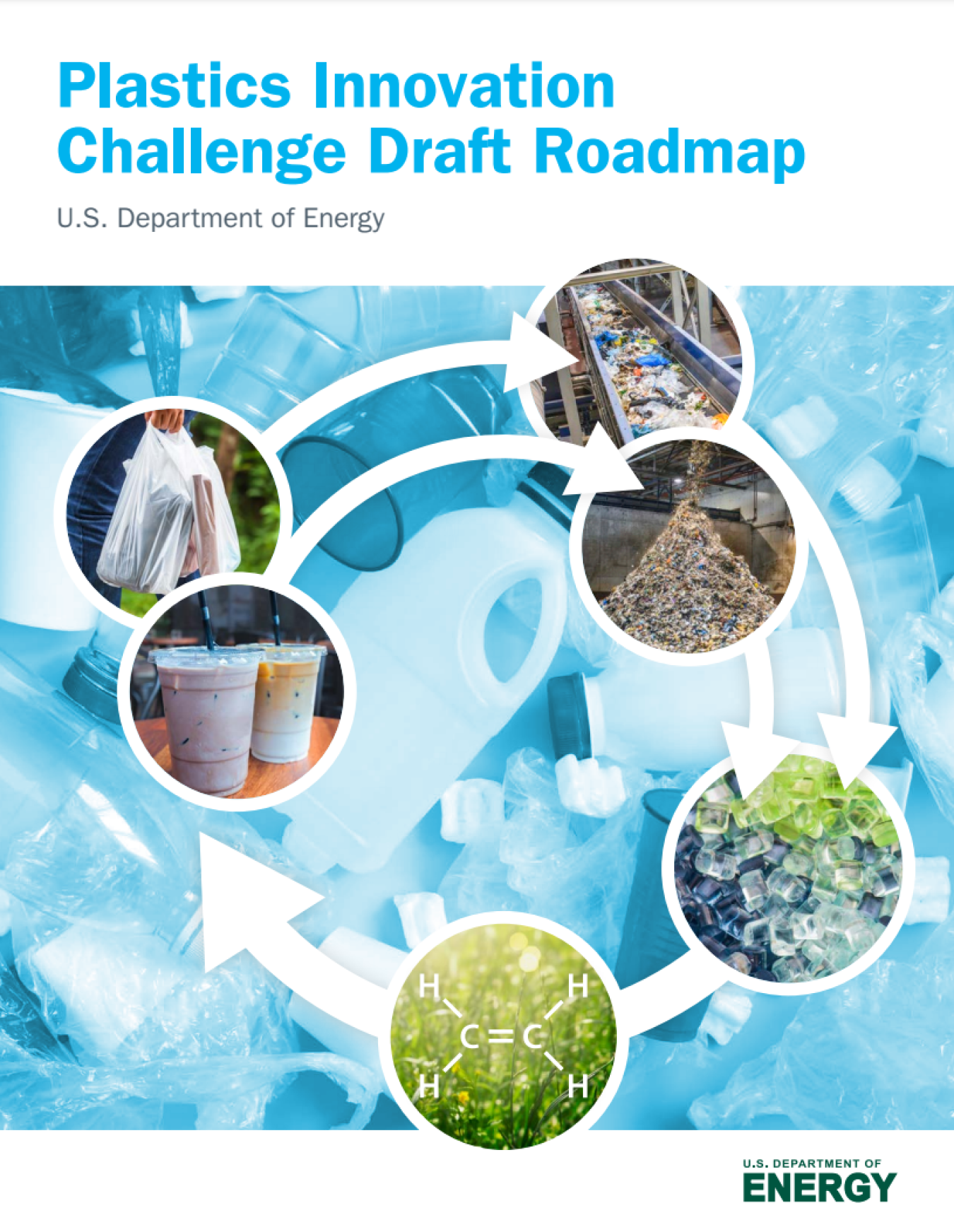 Upcycle, Redesign: The U.S. Department of Energy Strategy for Plastics Innovation Fact Sheet Original Plastics Innovation Challenge Draft Roadmap Report and Request for Information cover page