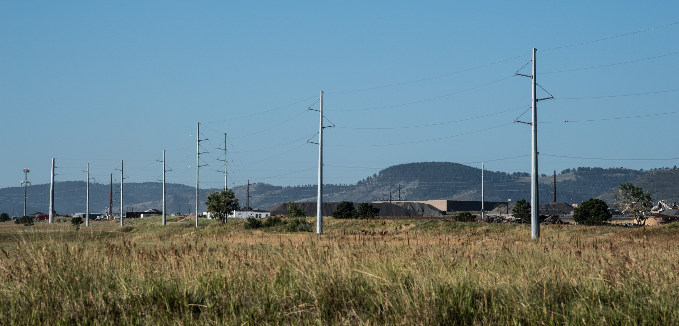 An electricity substation.