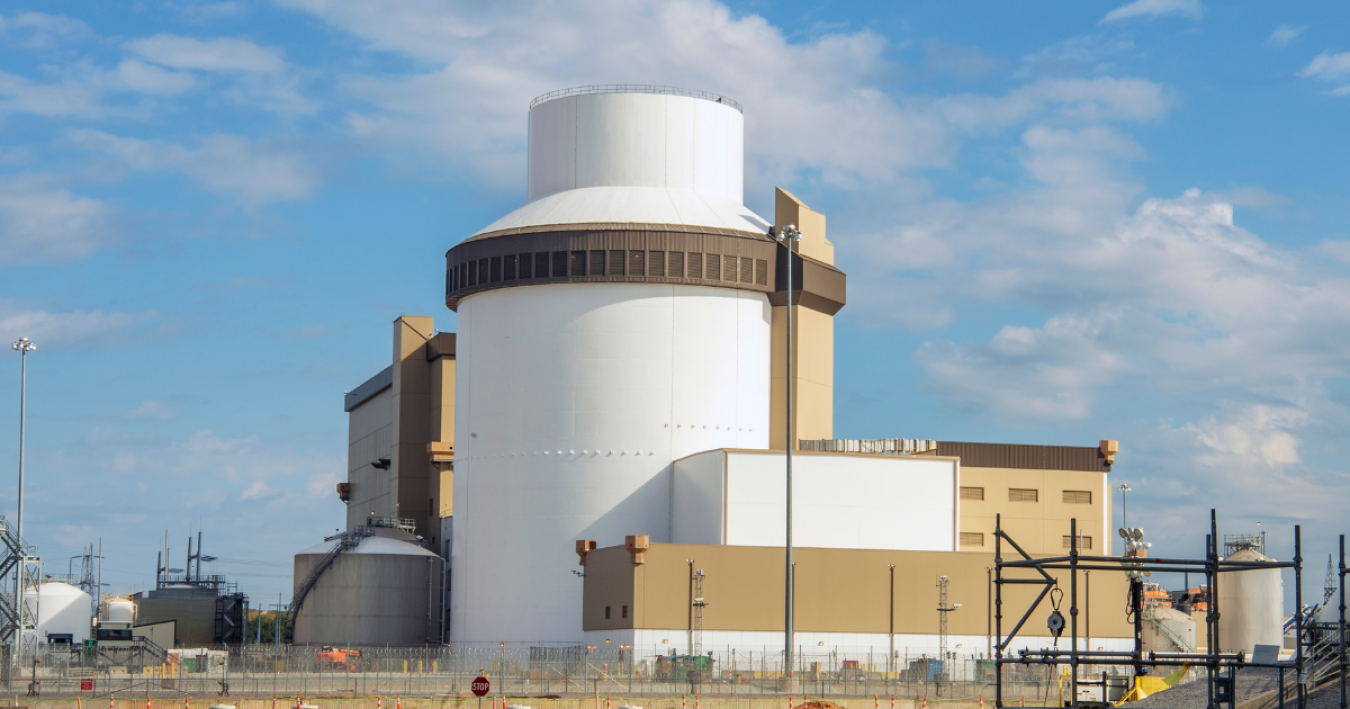 An exterior photo of Vogtle Unit 3.