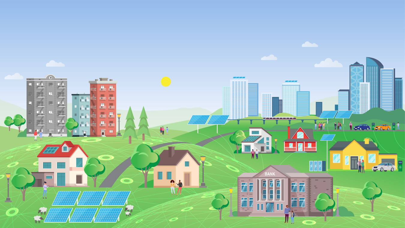 Graphical display of community solar system 