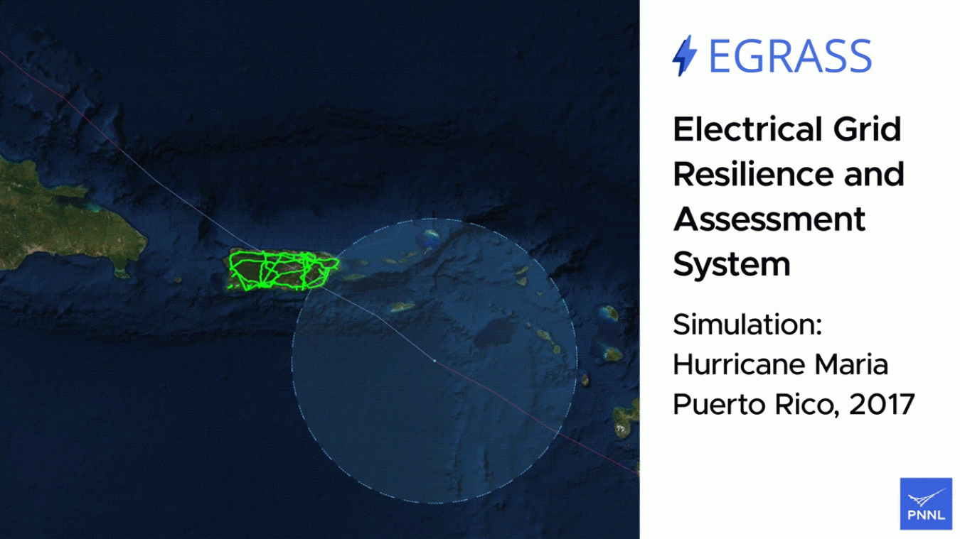 Electrical Grid Resilience and Assessment System Simulation of Hurrican Maria, Puerto Rico, 2017