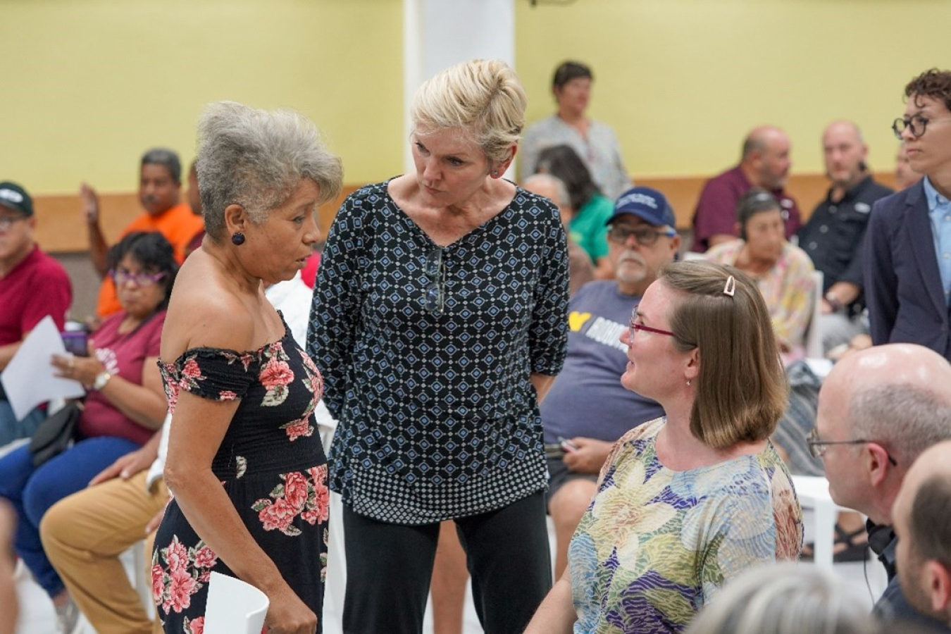 Secretary Granholm at the PR100 community listening session in Vieques.