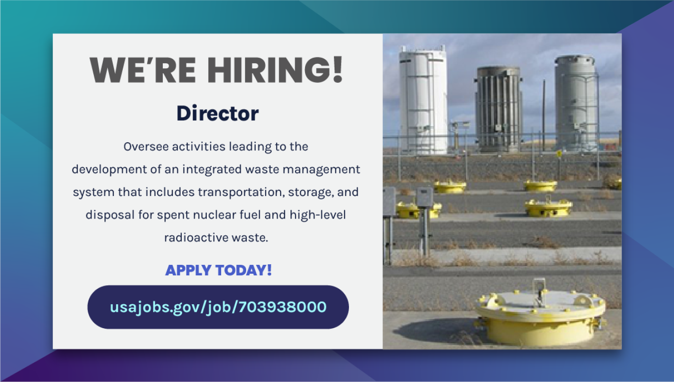 VACANCY ANNOUNCEMENT: Director, Office of Integrated Waste Management