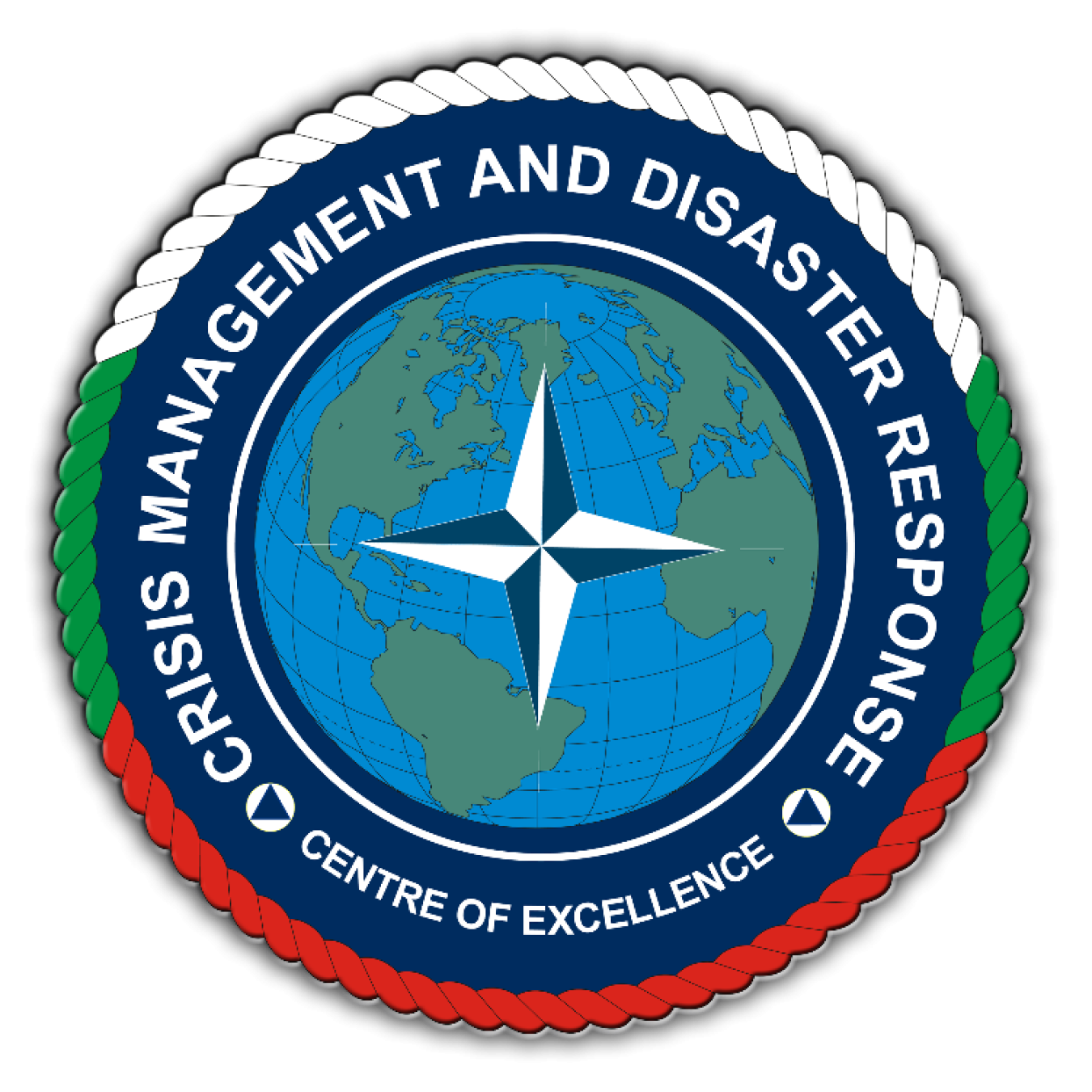 The logo of the Crisis Management and Disaster Centre of Excellence.