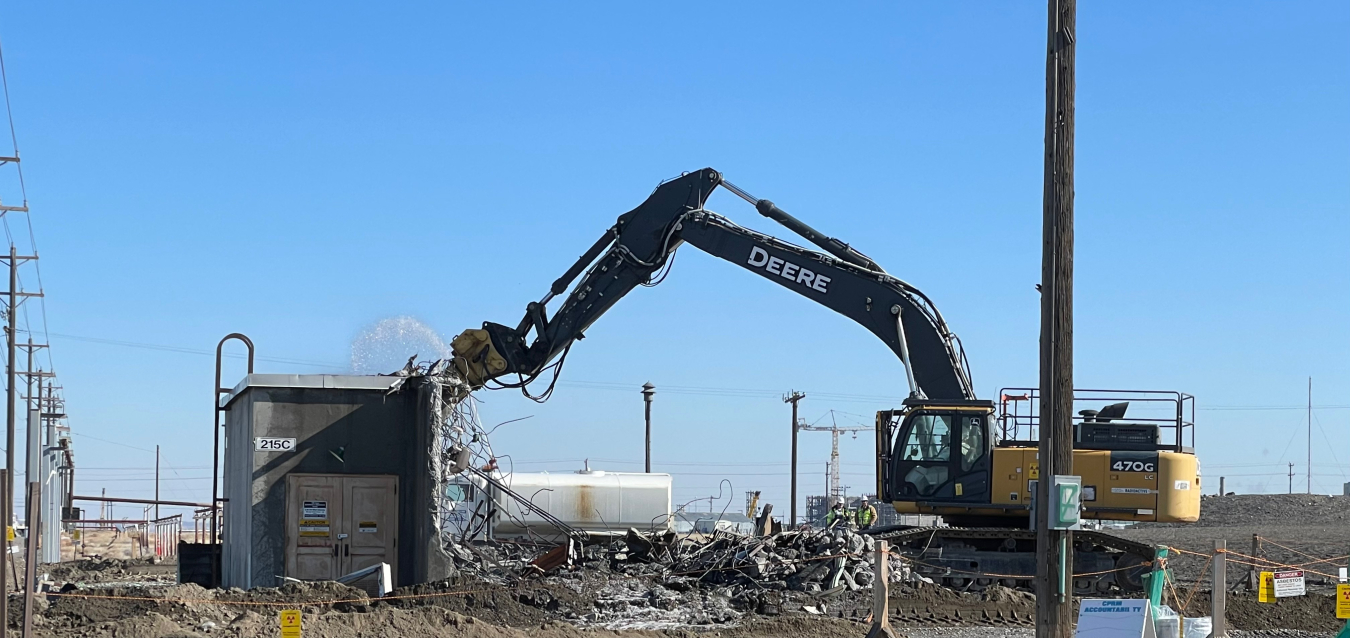 The Gas Preparation Building, pictured, and the larger Solvent Handling Building played key support roles in the Hanford Site’s plutonium-production mission in the 1950s and 1960s.