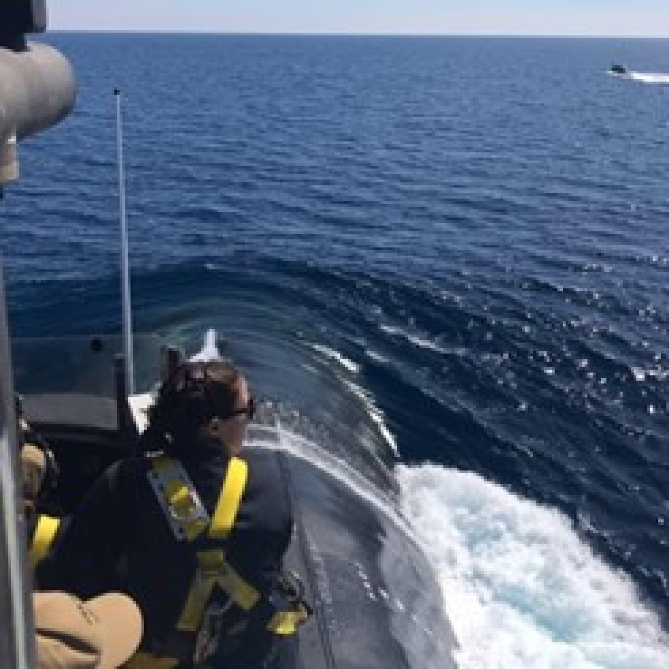 Erica Leinmiller serving on a U.S. submarine
