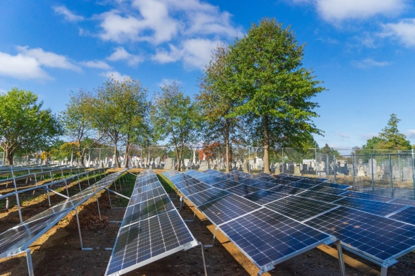 Image of the solar panels at the Sharing Power at a Local DC Carmelite Monastery project