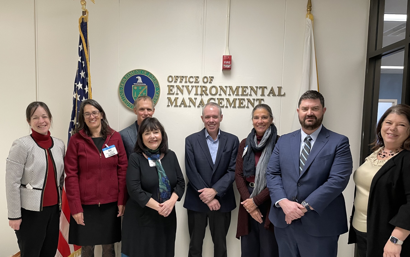 WASHINGTON, D.C. – A delegation of stakeholders in the cleanup program from Moab, Utah met with EM leadership last week to discuss the future of the Moab Uranium Mill Tailings Remedial Action (UMTRA) Project.