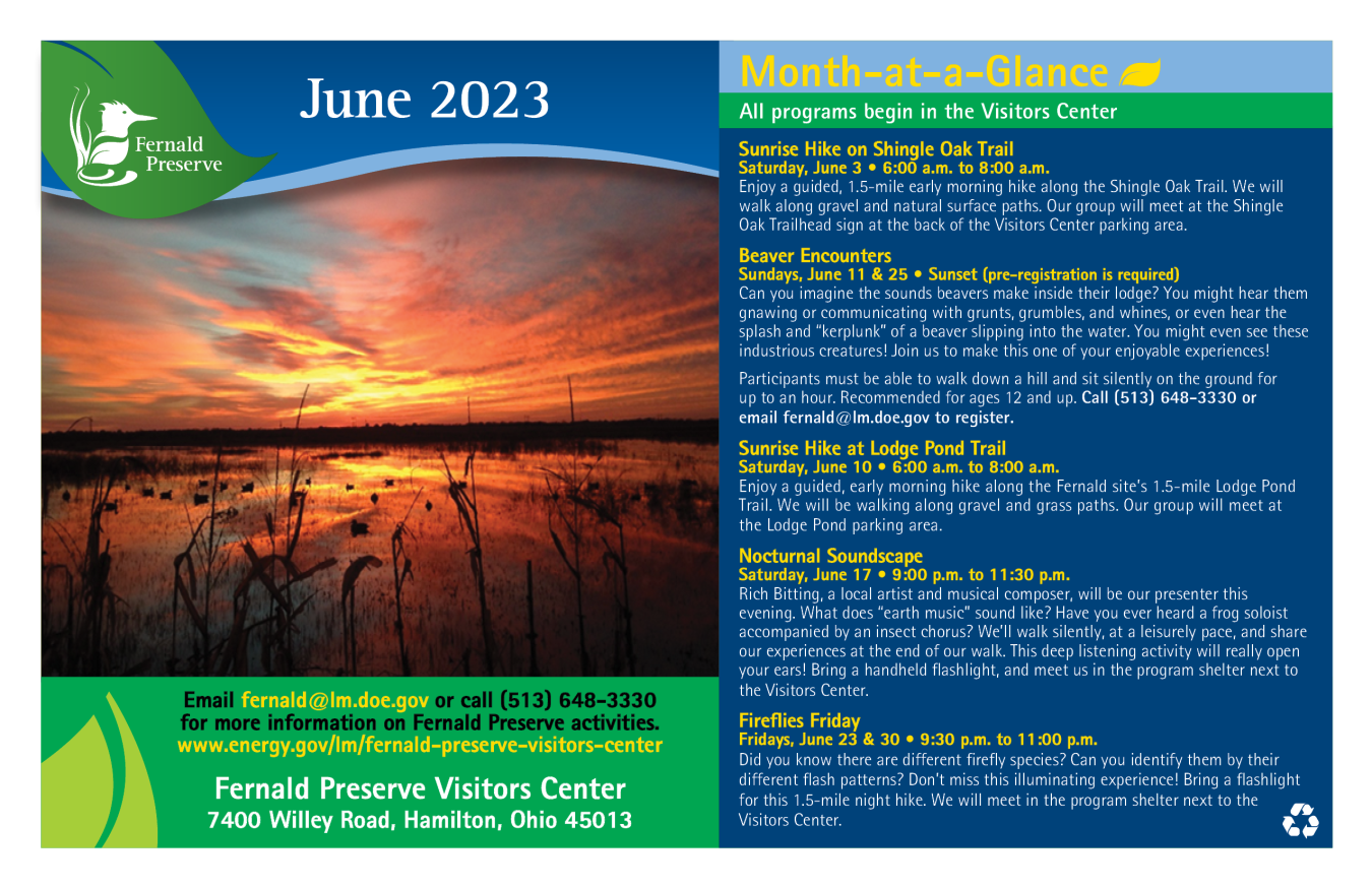 Fernald Preserve June Events 2023
