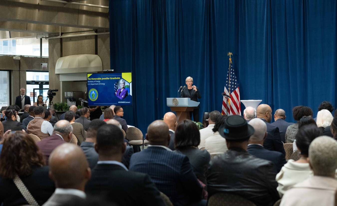 U.S. Department of Energy’s Secretary Granholm provides opening remarks at the 2023 MBE Connect Summit.