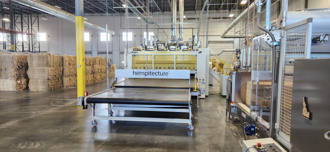 Hempitecture warehouse interior.