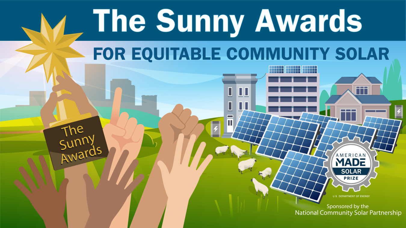 American Made Sunny Awards for Equitable Community Solar graphic