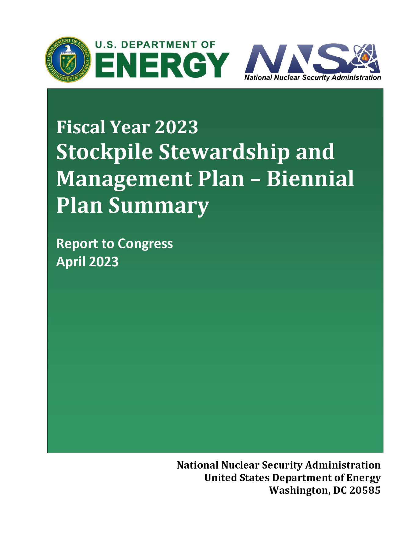 FY23 SSMP Cover Page