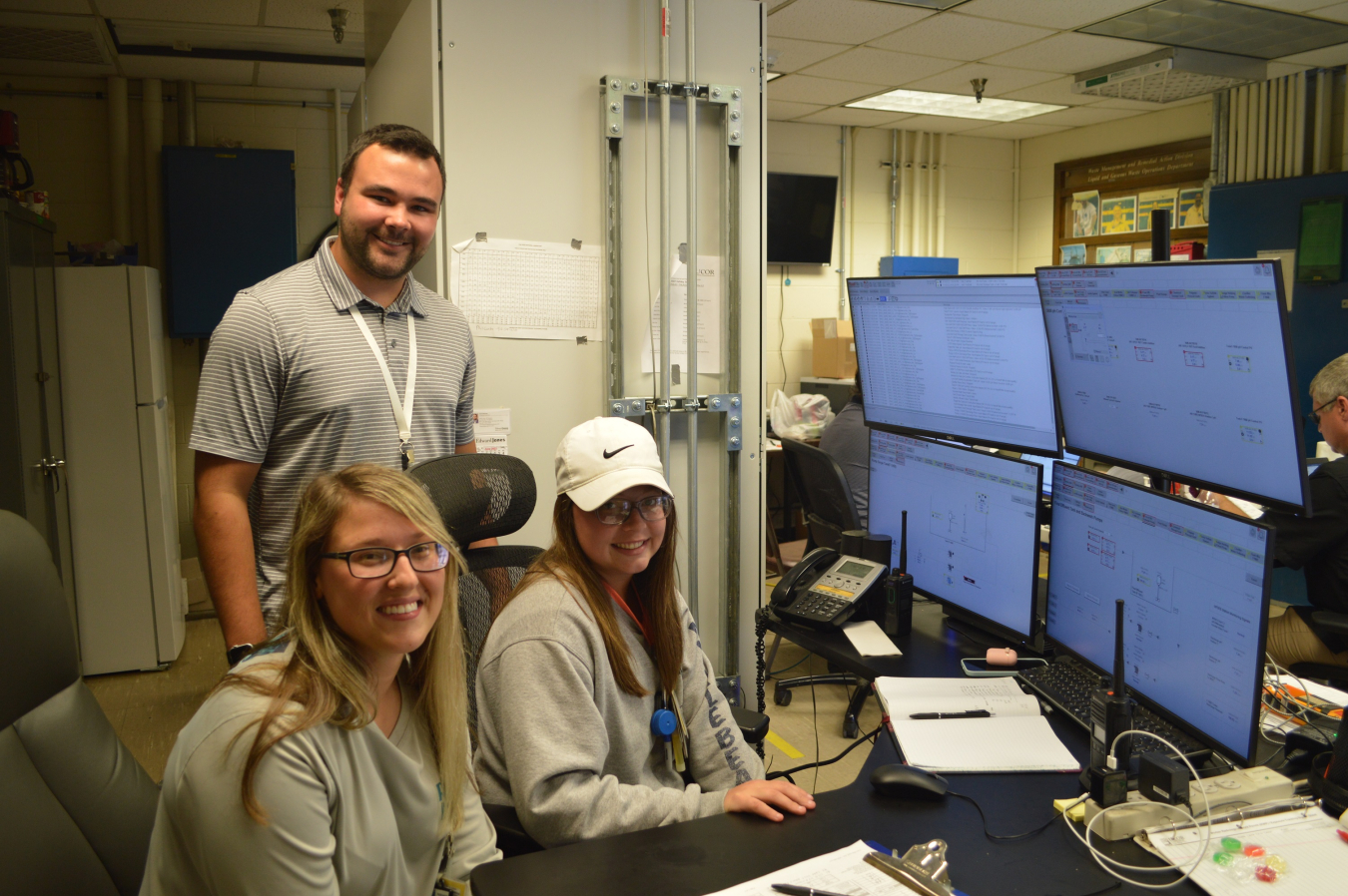 Haley Glandon, left, and Alyssa Piece were students from Roane State Community College who were chosen to participate in apprenticeships with UCOR. Glandon joined in 2019 and is now a journeyman chemical operator supporting EM’s cleanup at Oak Ridge. Piece joined the apprenticeship with UCOR in 2021.