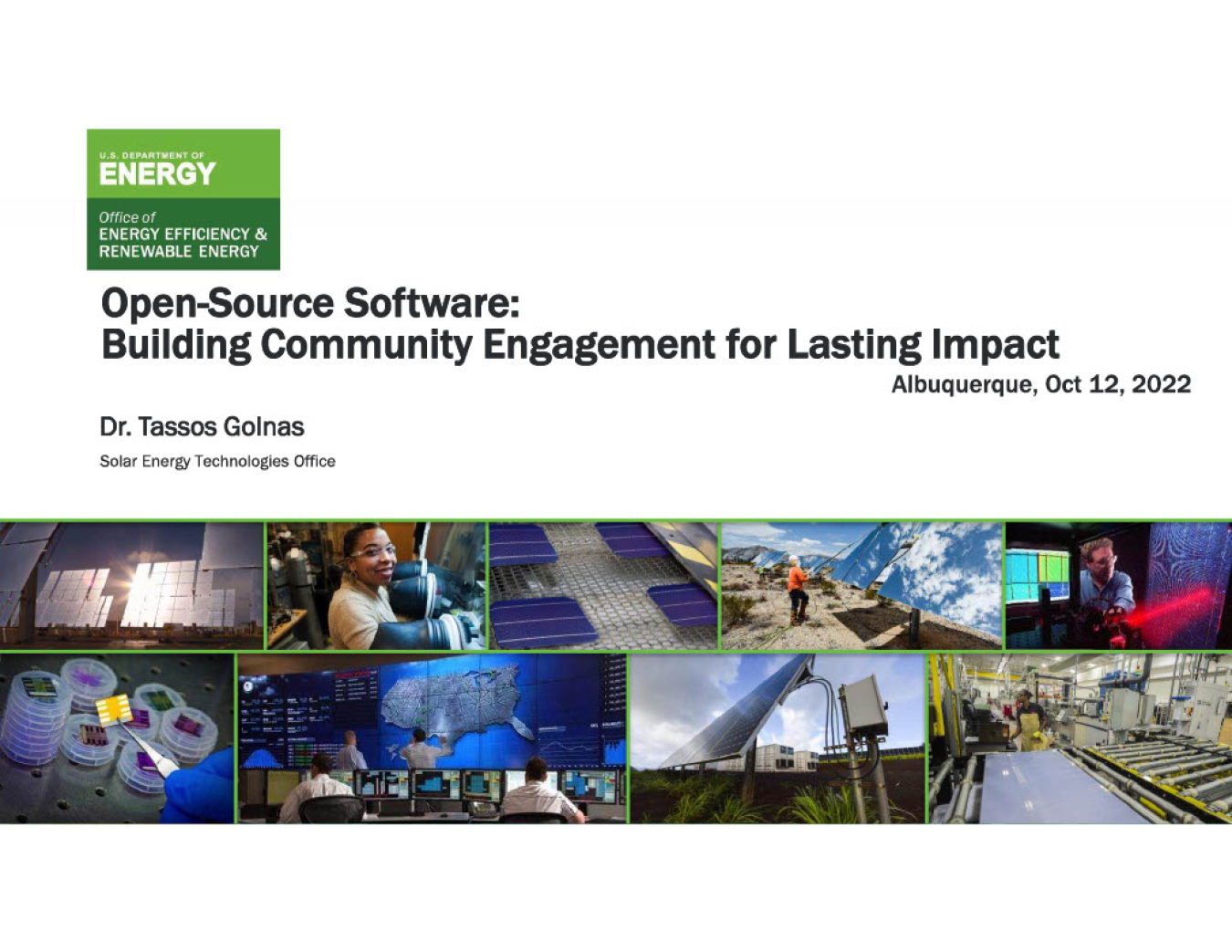 Screenshot of Introduction Slide for OSS Workshop
