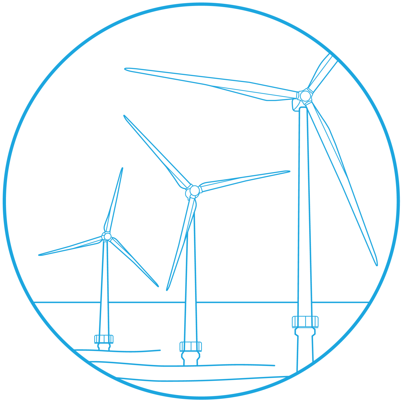 Line drawing of GDO's Offshore Wind Transmission Work