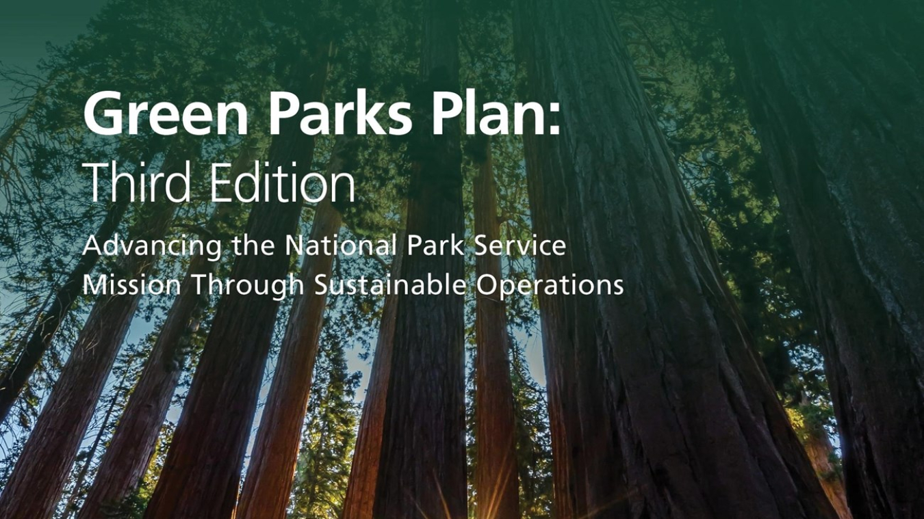 Cover of the Green Parks Plan document.