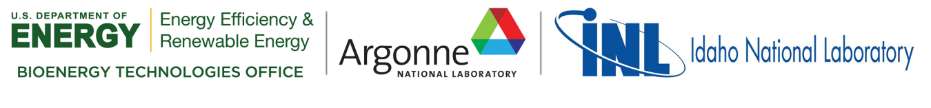 department of Energy, Argonne National Lab and Idaho National Lab logos.