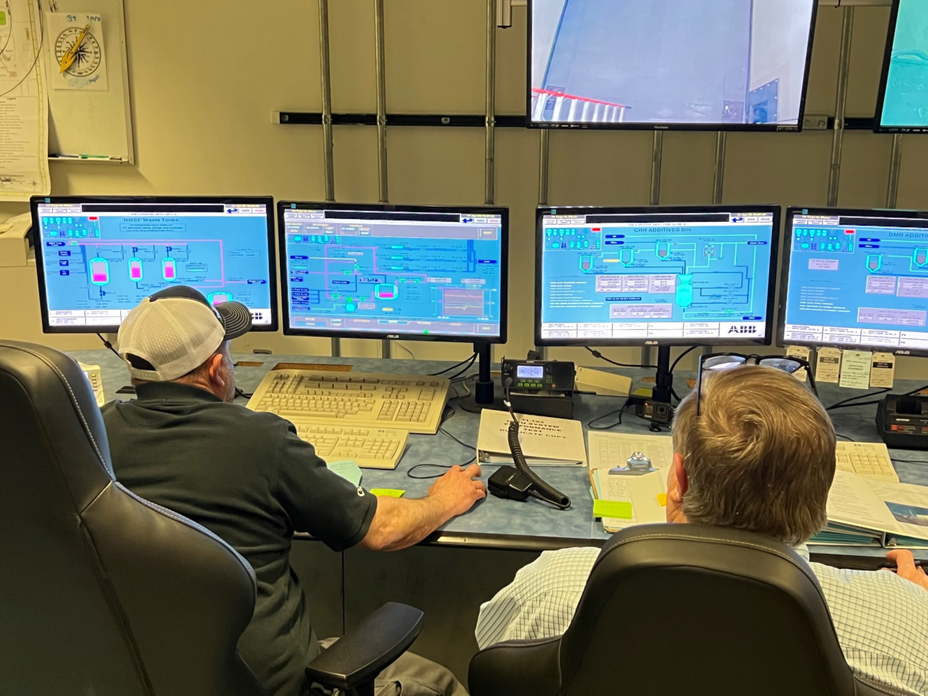 Integrated Waste Treatment Unit operators monitor and control all aspects of the facility's operations through a digital control system.