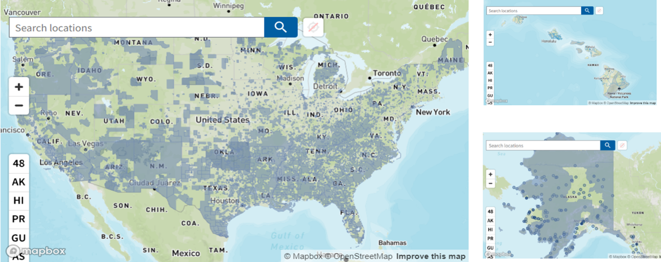 CEJST Map of United States