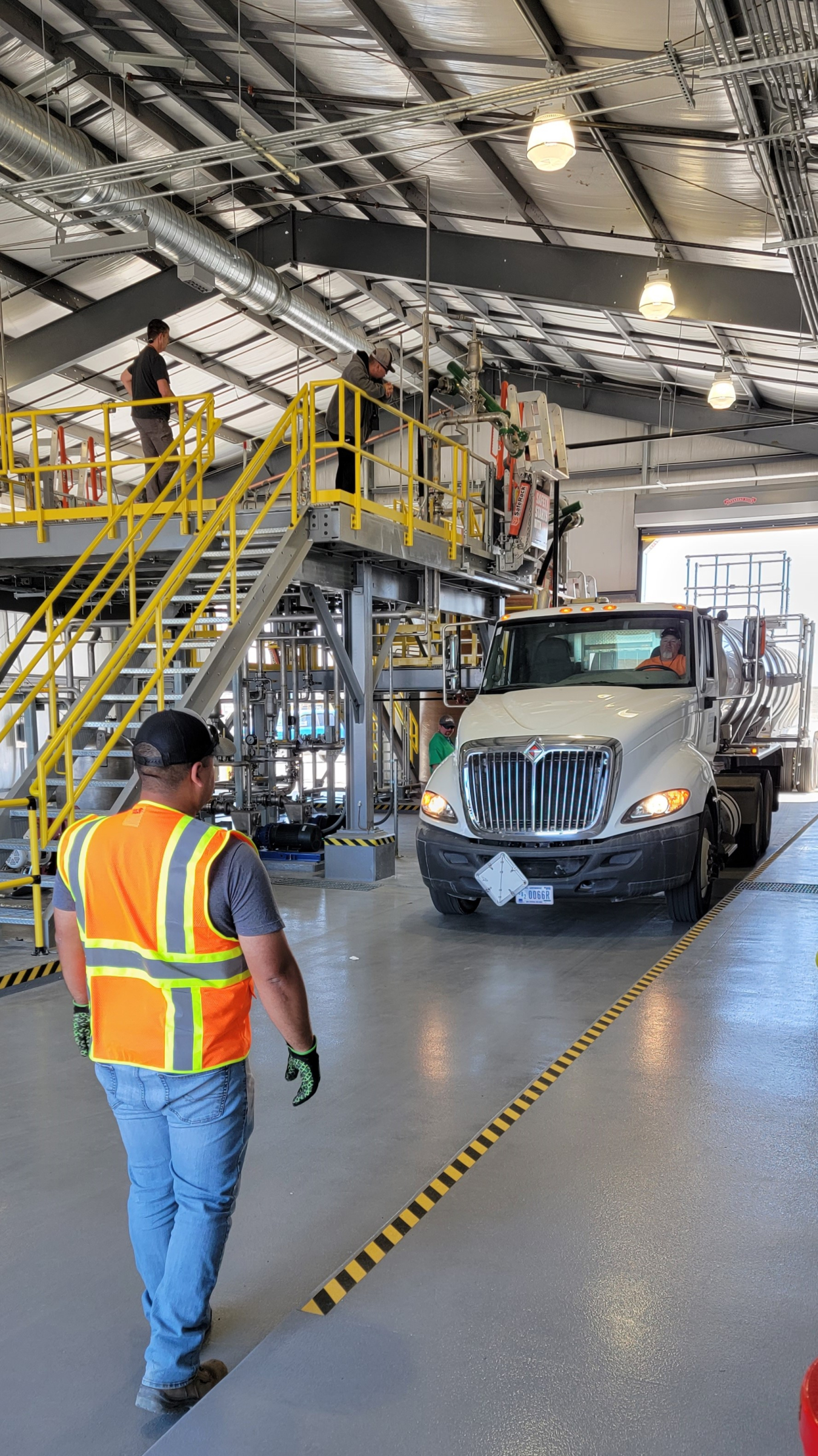 Testing is underway at the renovated Effluent Treatment Facility load-in station on the Hanford Site, to verify that the system functions as intended.