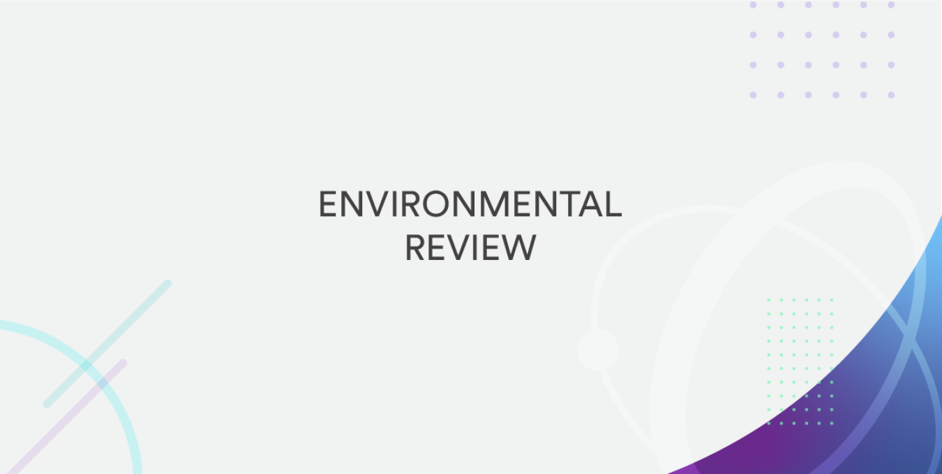 Graphic with the text "Environmental Review"