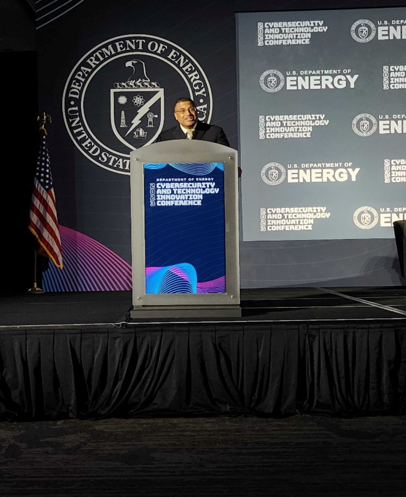 NNSA Principal Deputy Administrator, Frank Rose, delivers remarks to the 2023 Department of Energy Cybersecurity and Technology Innovation Conference on May 10th.  