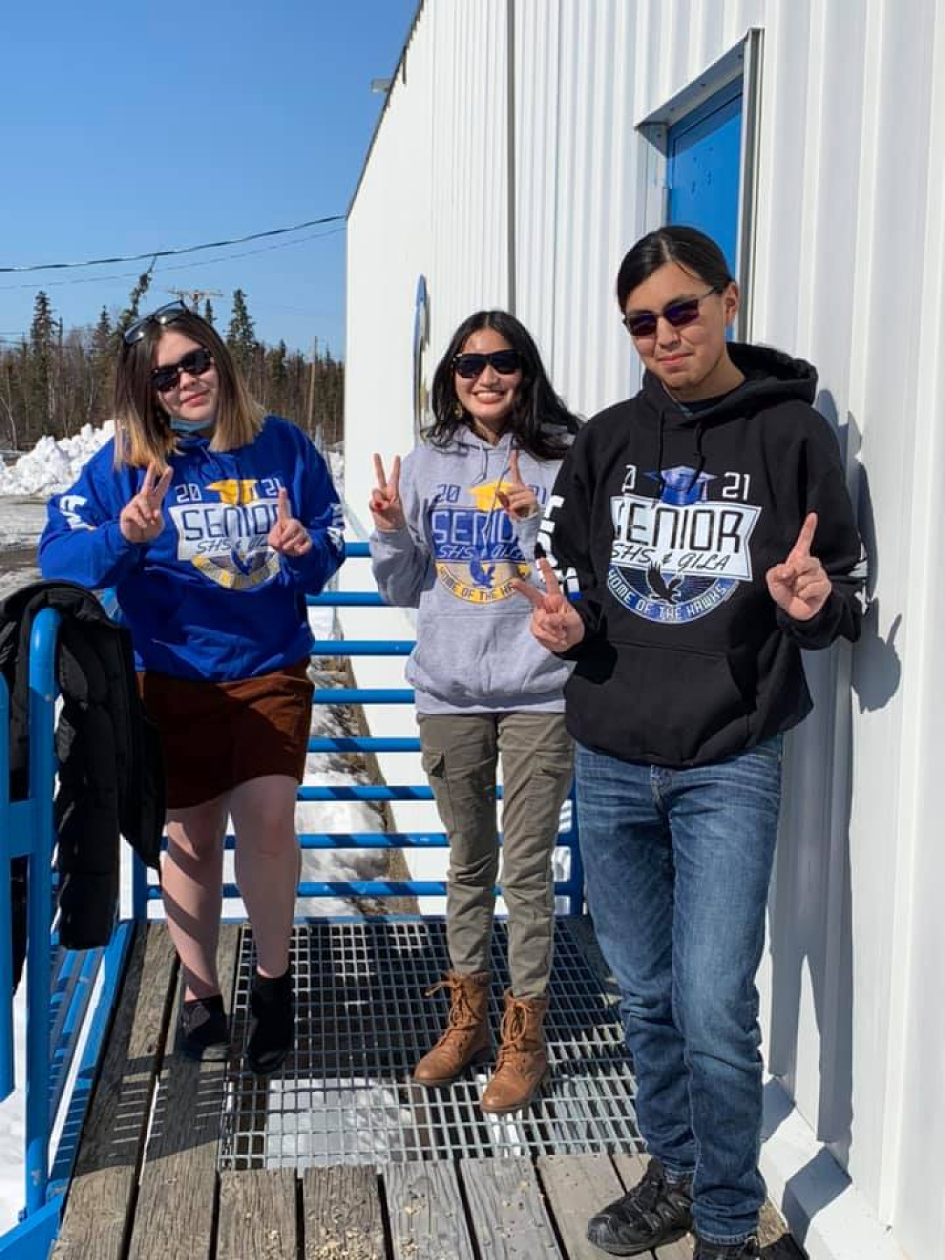 Students attending Galena Interior Learning Academy, a residential vocational school located at a former Air Force Base.