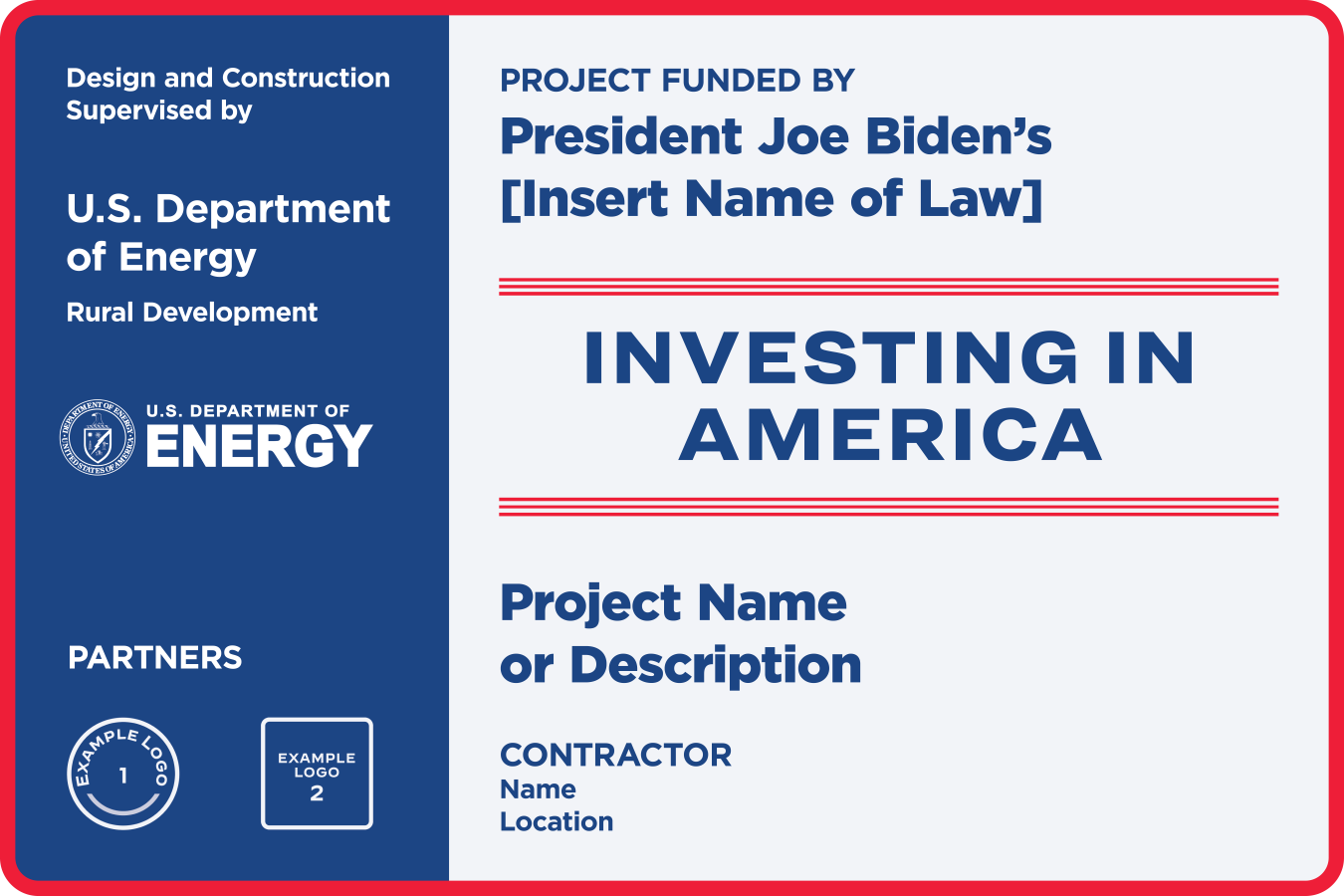 Investing in America DOE template image