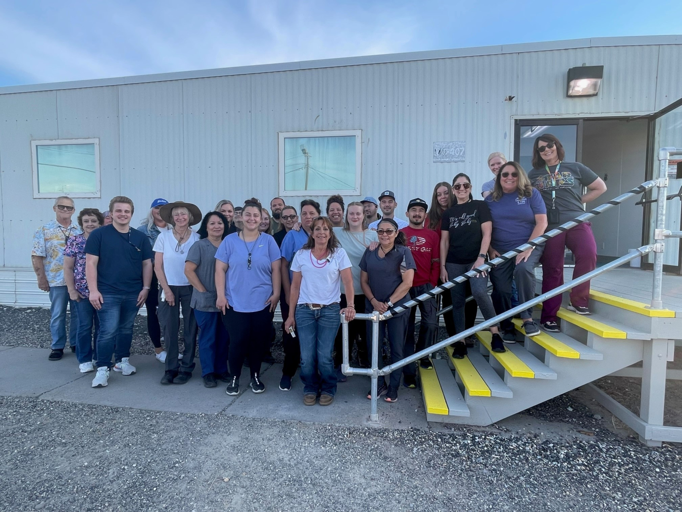 Pictured here is a small portion of the staffers who help maintain the entire Hanford Site as part of the custodial services team with contractor Hanford Mission Integration Solutions. Since 2020, more than 40 custodial employees have accepted positions in other fields on the Hanford Site after growing their skills with this team.