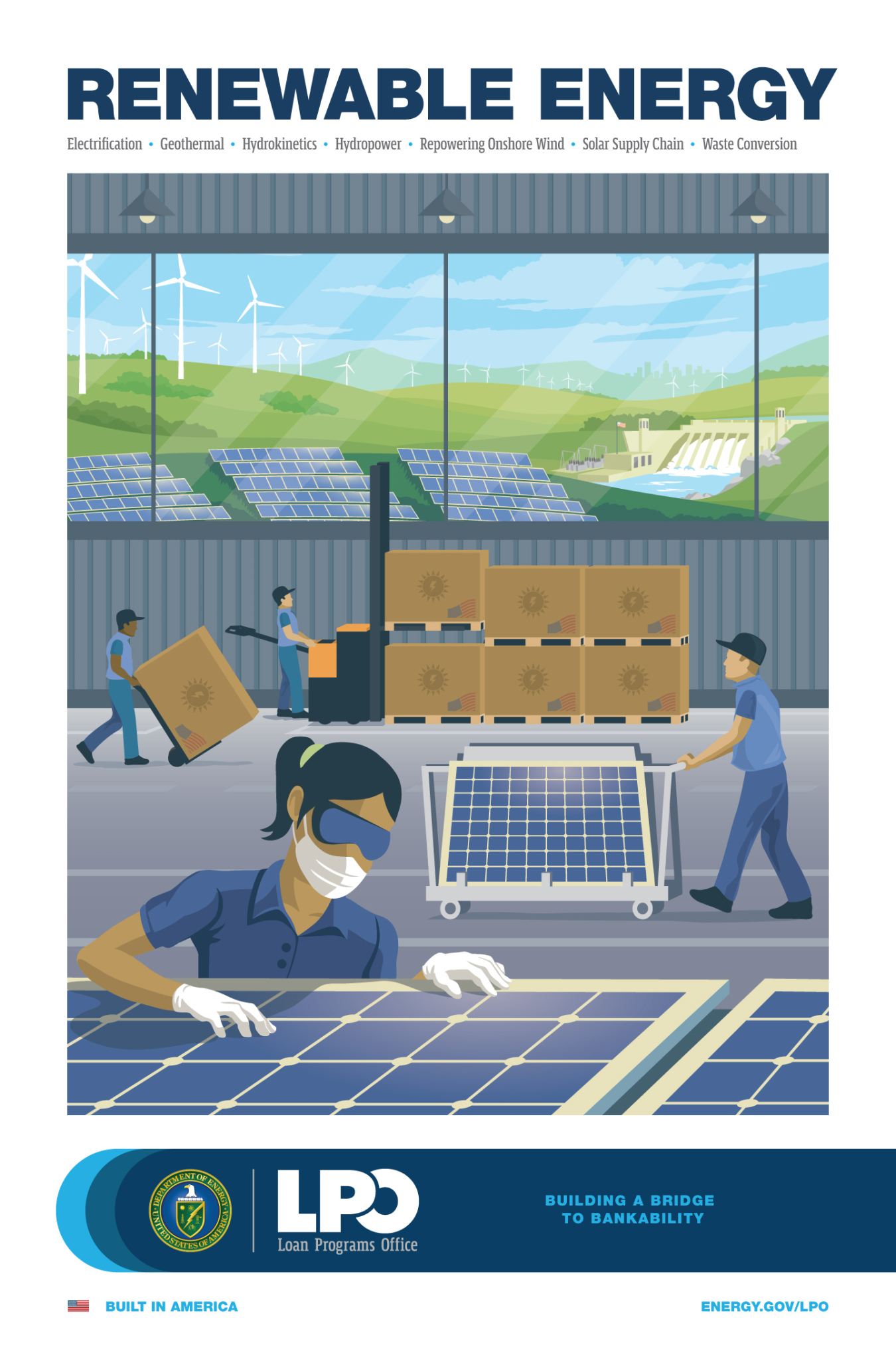 Illustration of Renewable Energy Poster