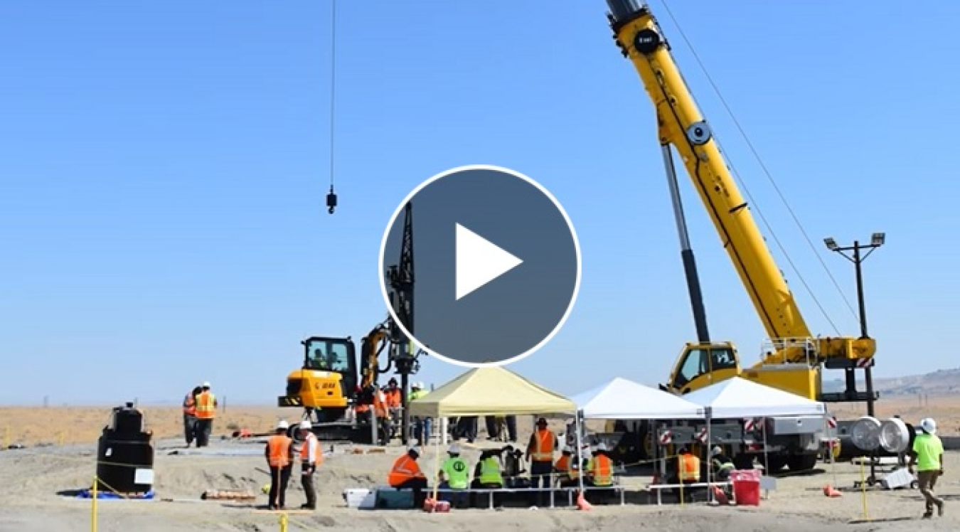 NEW EMTV VIDEO ALERT: Watch this video about a mock-up of an underground waste-storage tank at the Hanford Site that allows workers to practice using core cutting equipment before performing the work in the field.